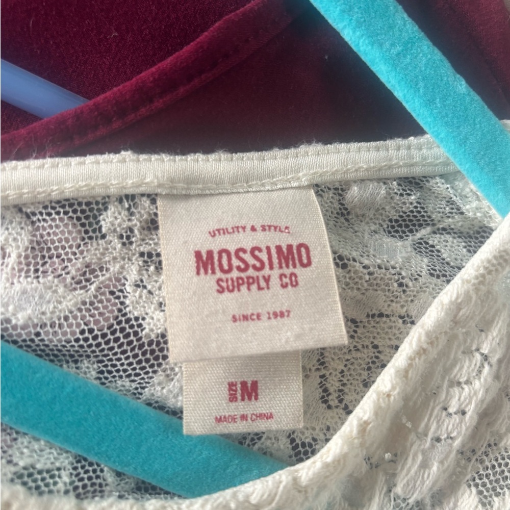 Mossimo Supply Co. Cream Lace Blouse